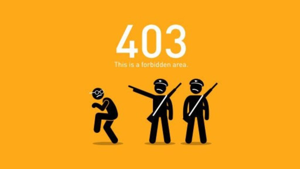 Was bedeutet ein 403 Forbidden Error? Wie behebt man ihn? 403 Forbidden Error