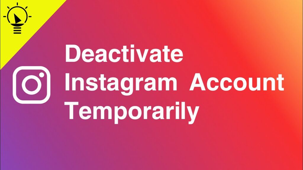 deactivate instagram