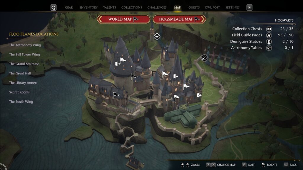 Enthüllung der Geheimnisse: Ein Leitfaden zur Hogwarts Legacy Map hogwarts legacy map